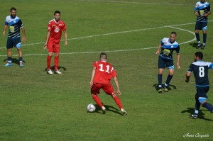 Luca Jachetta in azione prima del gol